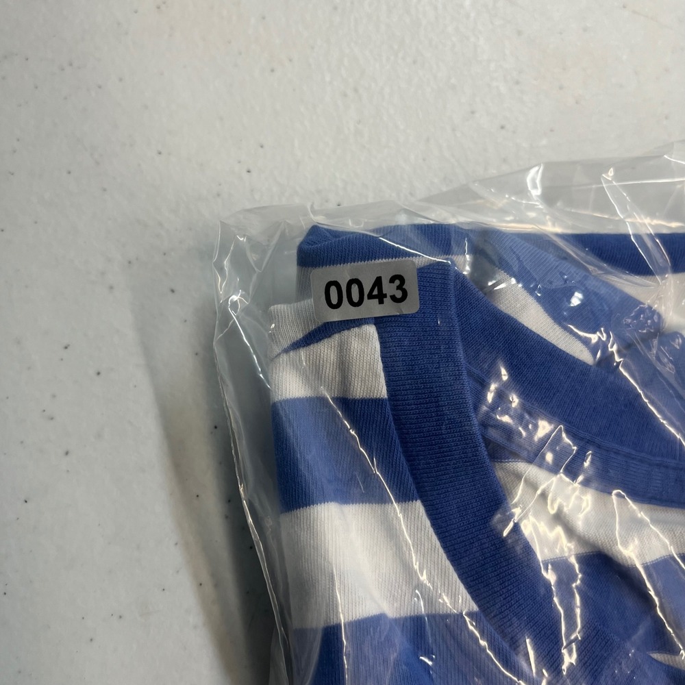 Polo Ralph Lauren T Shirt Womens Blue White Striped Pony Logo M Short Sleeve - Picture 7 of 7